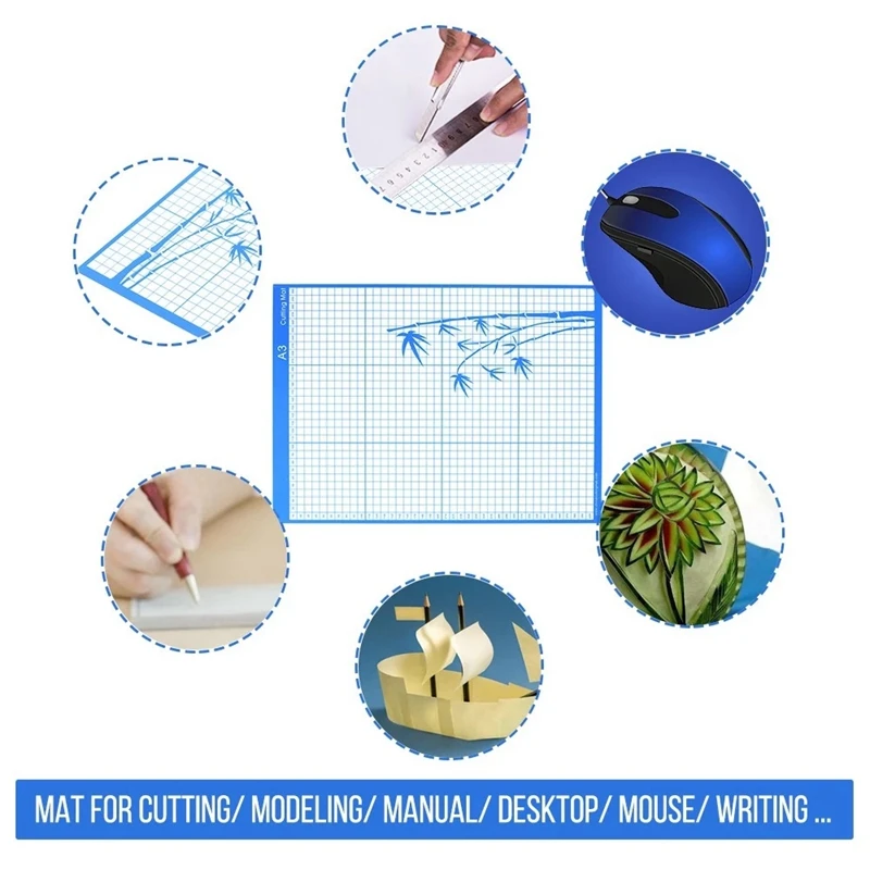 Asendamine Cutting Mat Standard Grip Liim Matt Mõõtmist Grid Siluett Cameo Lõikamine Joonistaja Masin, A3 - 3