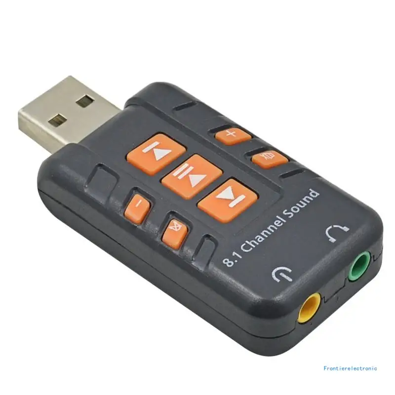 Kaasaskantav USB 3D Välise USB helikaardi 8.1 Kanal Adapter, helikaart DropShipping - 4