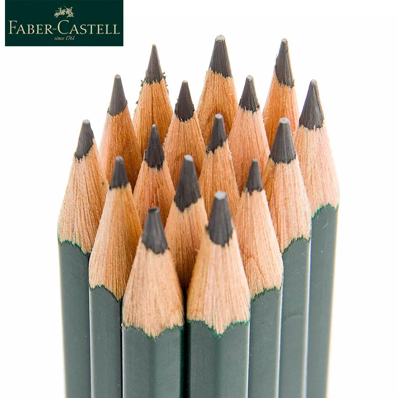 12tk Faber-Castell 9000 Pliiatsid Kooli Pliiats, Grafiit Pliiatsi Joonistus-Ja Sketching Pen Set Kunstitarbed - 3