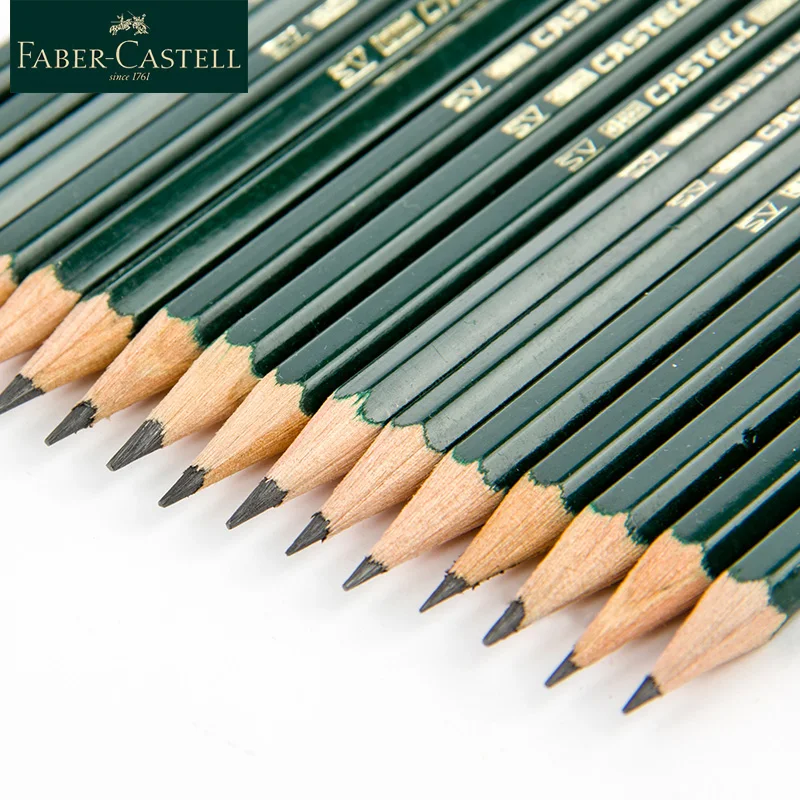 12tk Faber-Castell 9000 Pliiatsid Kooli Pliiats, Grafiit Pliiatsi Joonistus-Ja Sketching Pen Set Kunstitarbed - 4