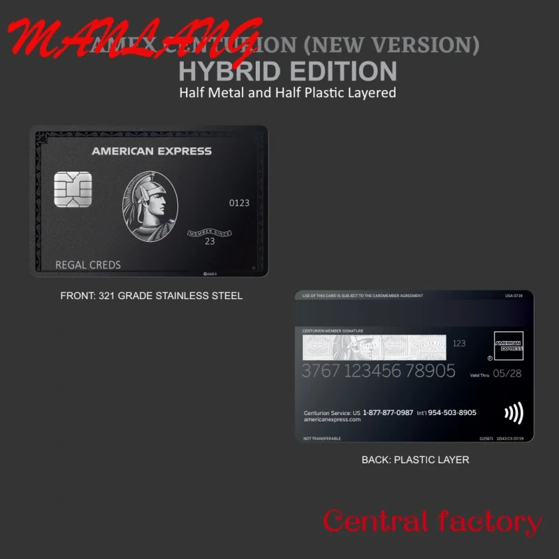 Custom Custoized Aex Exprs Pealik Kaardi Conve Oma Vana Plast ühiskondlike Kaardi AEX Bla Kaart - 3