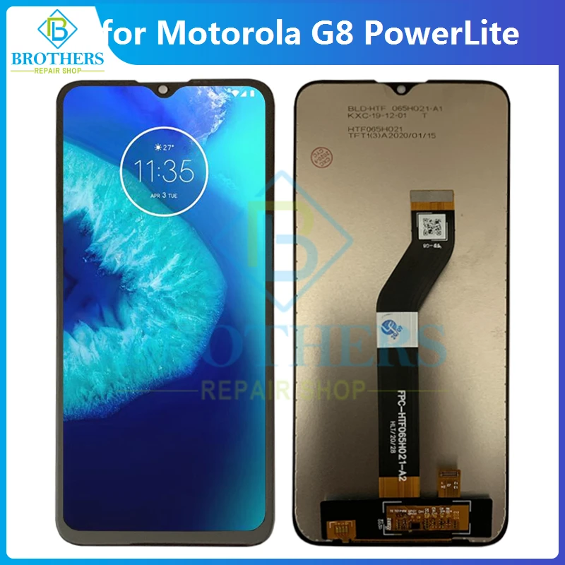 Motorola Moto G8 Võimsus Lite LCD Ekraan Puutetundlik Digitizer jaoks Moto XT2055-2 G8PowerLite LCD Assamblee Telefon Osad Testitud - 0