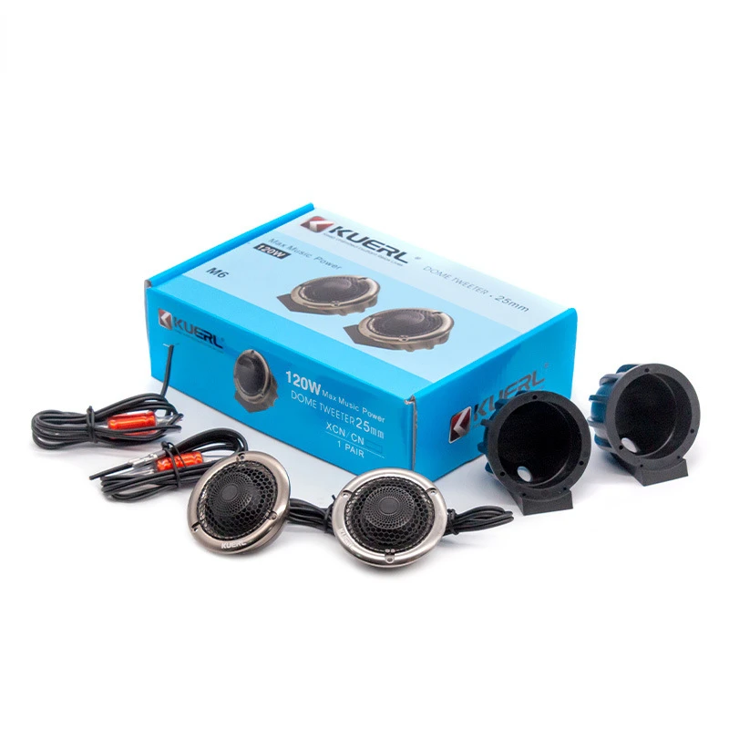 Alumiiniumist Kest Auto Audio-Silk Film Tweeter 25mm Voice Coil Kvaliteetne Auto Audio Tweeter - 2