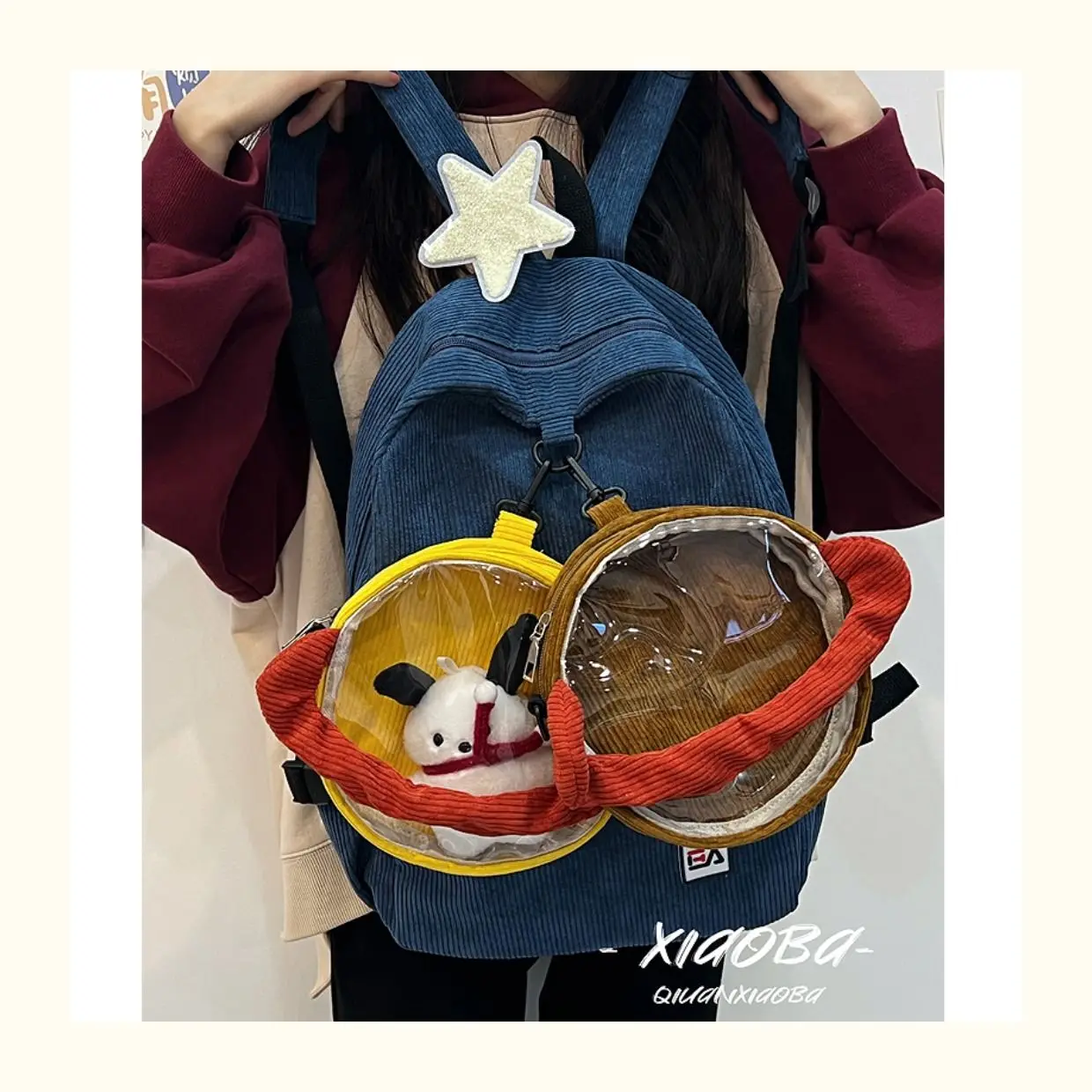 Armas Harajuku läbipaistev ita kott tüdruk süda kõrge välimus tasandil junior keskkooli õpilased, kolledži üliõpilased ins päev seljakott - 0