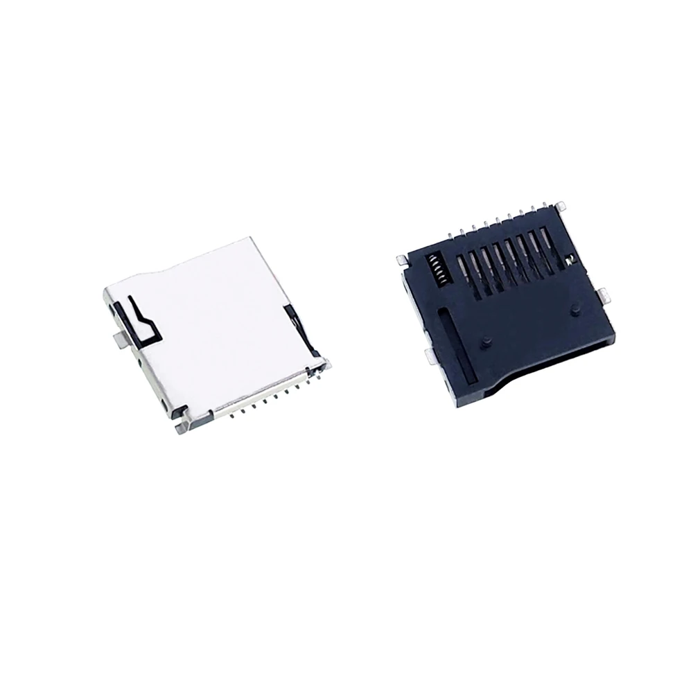 5TK Uus Micro SD Kaardi Istme SMD 9Pin TF Mikro-SD-Kaardi Jootma Socket Connectors Adapter Automaatne PCB Pesa Push/Push Tüüp - 1