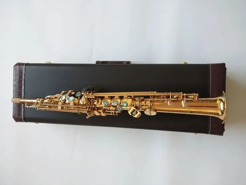 Uus sopransaksofon B korter Elektroforeesi Kulla S-901Top Muusikariistad Sopran Sax professionaalne hinne kohtuasjas - 2