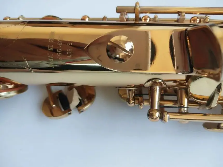 Uus sopransaksofon B korter Elektroforeesi Kulla S-901Top Muusikariistad Sopran Sax professionaalne hinne kohtuasjas - 3