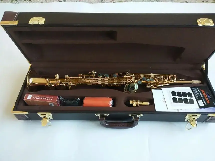 Uus sopransaksofon B korter Elektroforeesi Kulla S-901Top Muusikariistad Sopran Sax professionaalne hinne kohtuasjas - 4